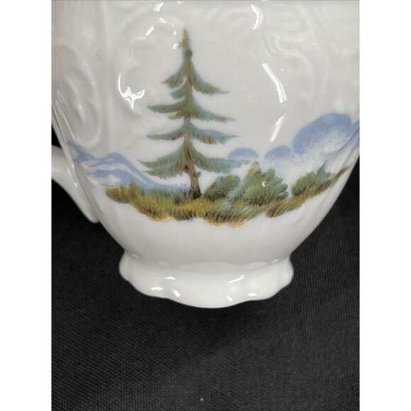 BERNADOTTE CZECH REPUBLIC WILDLIFE GROUSE ESPRESSO DEMITASSE CUP & SAUCER - Picture 8 of 12